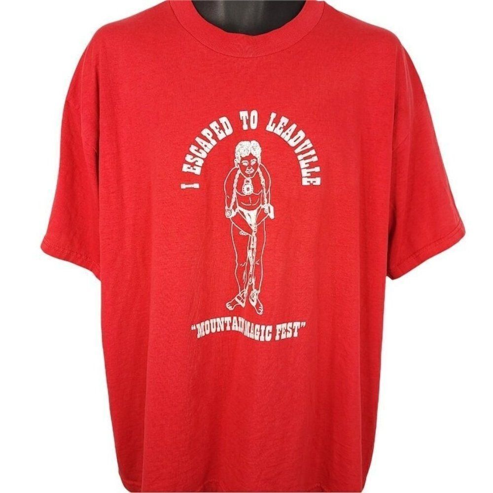 Leadville Mountain Magic Fest T Shirt Vintage 90s Escape Magician Mens Size XL